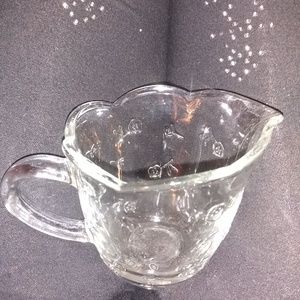 American Brilliant Period cut Crystal glass creame